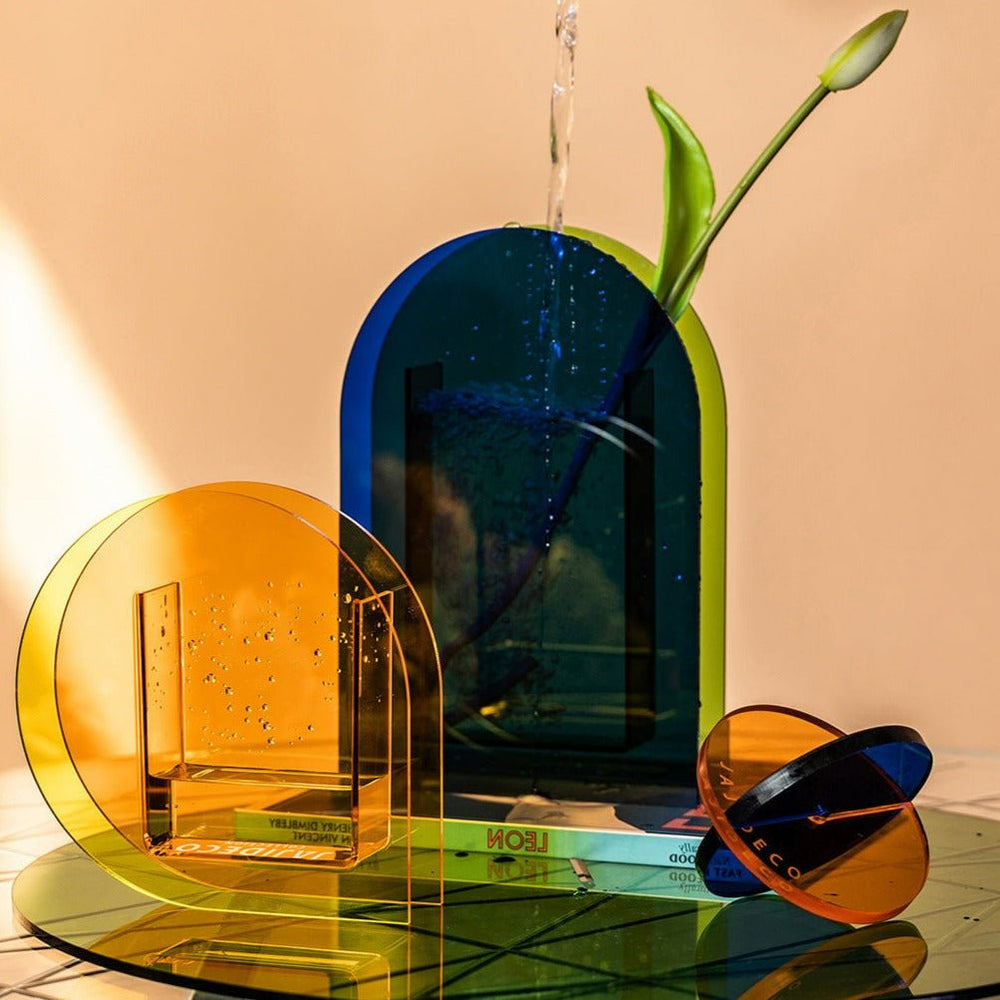 Orange Sunset Acrylic Vase Collection -Vase- Delicors