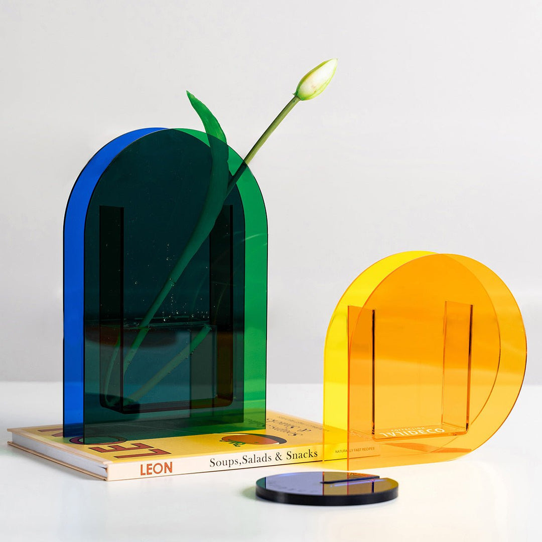 Orange Sunset Acrylic Vase Collection -Vase- Delicors