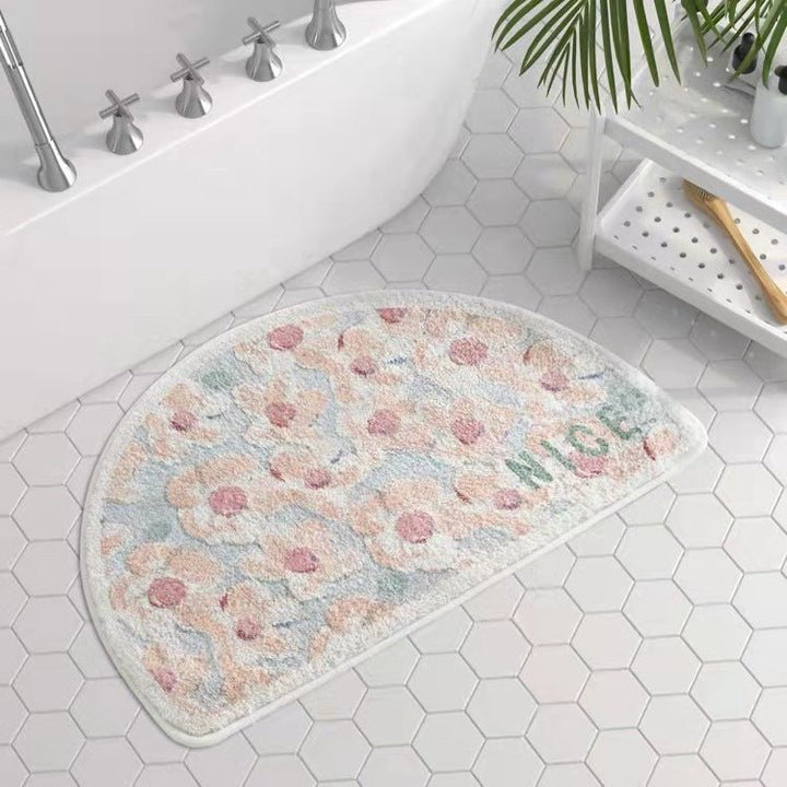 Painted Flowers Bath Mat Collection -- Delicors