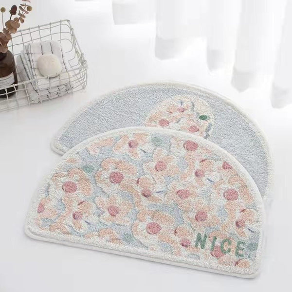 Painted Flowers Bath Mat Collection -- Delicors