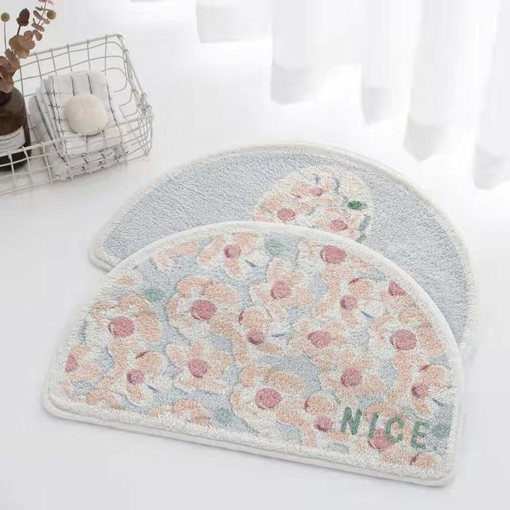 Painted Flowers Bath Mat Collection -- Delicors