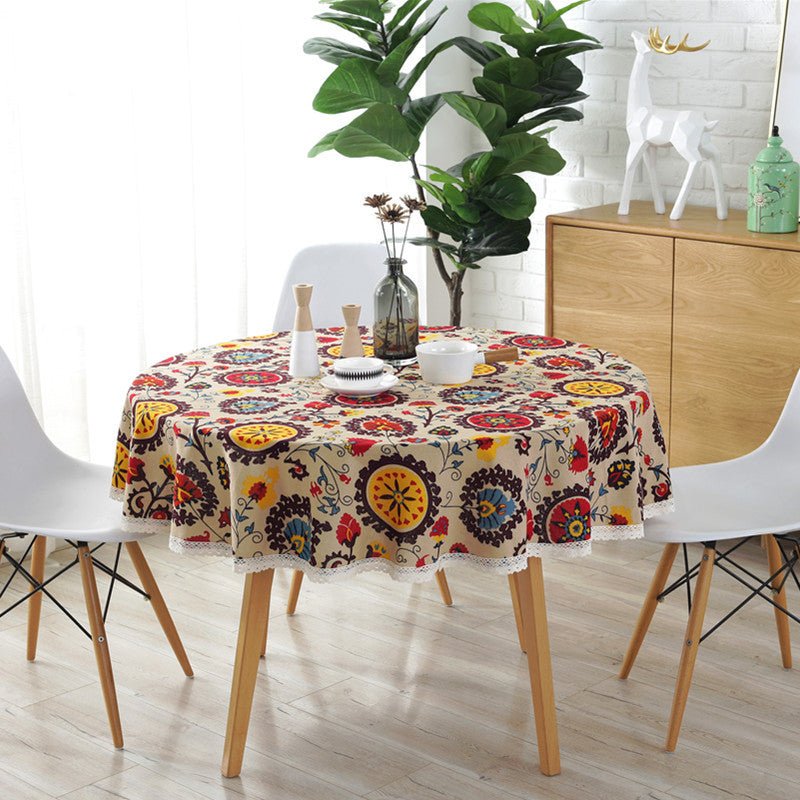 Paisley Round Tablecloth -Table Cloth- Delicors