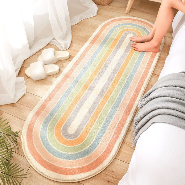 Pastel Rainbow Floor Mat -Bath Mats & Rugs- Delicors