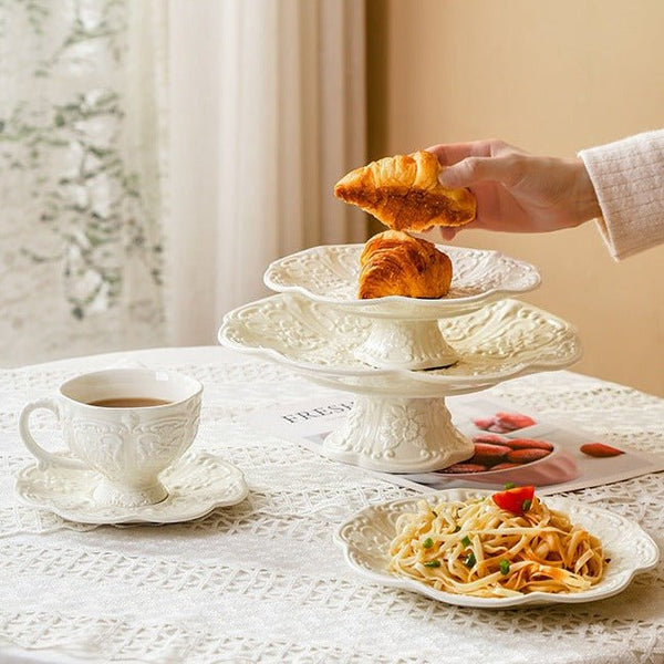 Pearl Teacup & Pot Collection -Dinnerware- Delicors