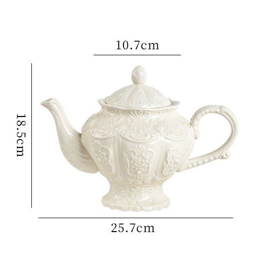 Pearl Teacup & Pot Collection -Dinnerware- Delicors
