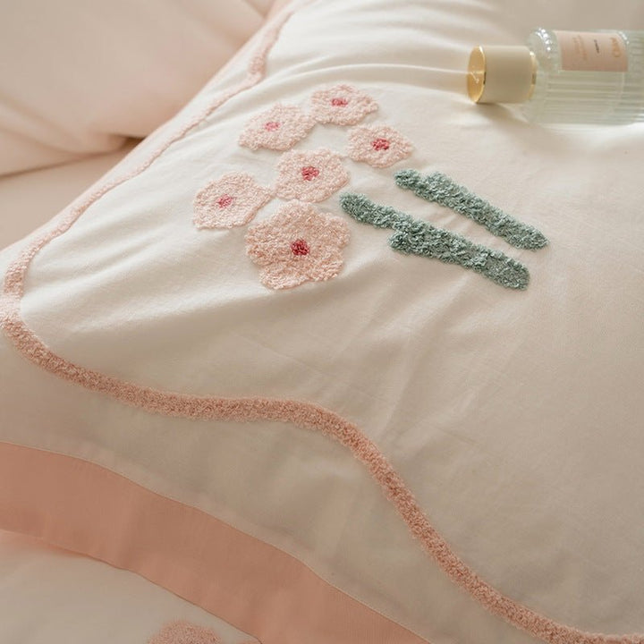 Pink Flower Petal Bedding Set -Bedding- Delicors