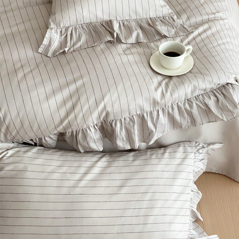 Pinstripe Bedding Set -Bedding- Delicors