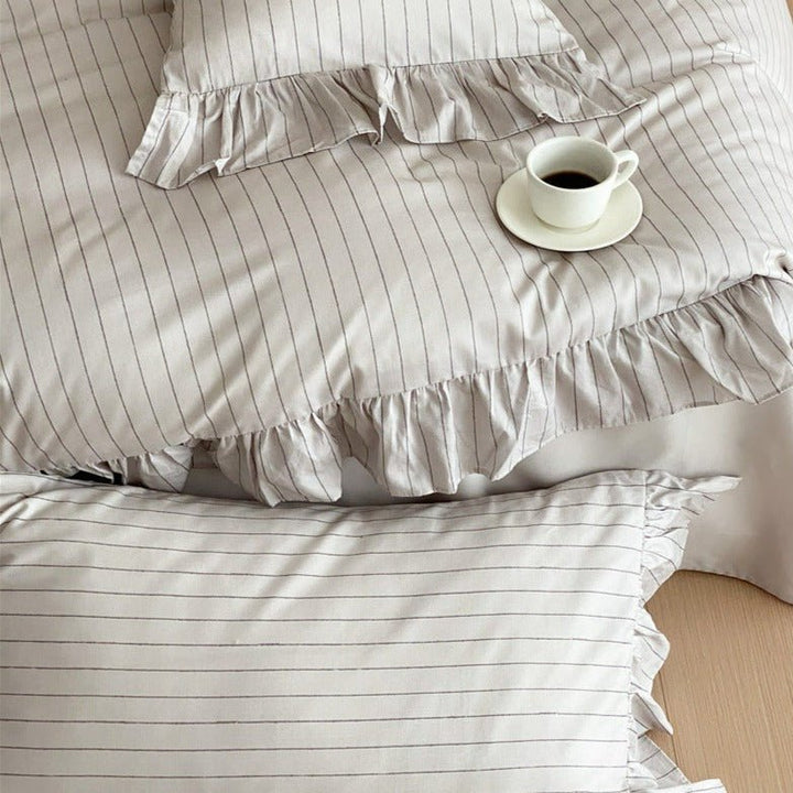 Pinstripe Bedding Set -Bedding- Delicors