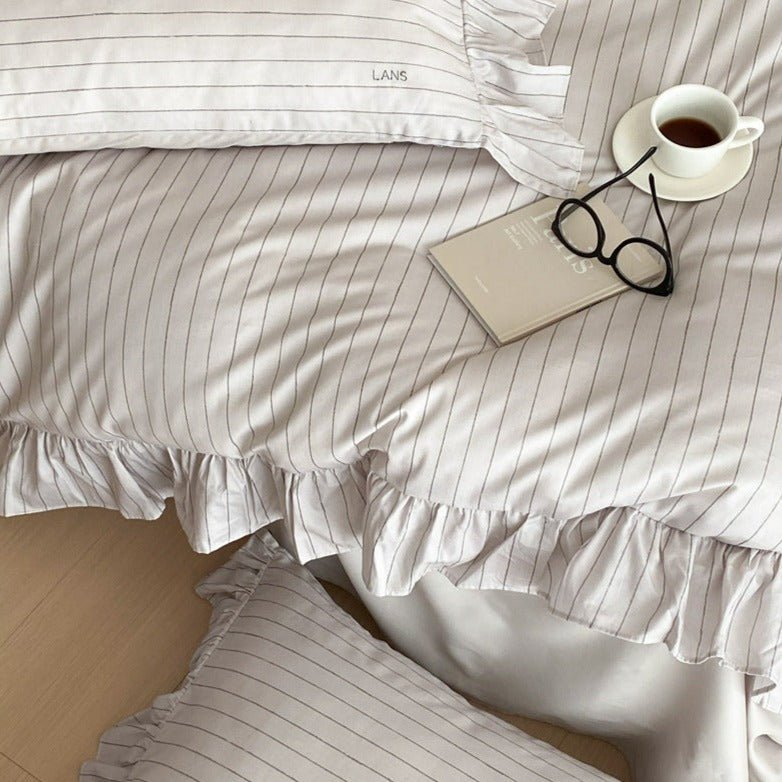 Pinstripe Bedding Set -Bedding- Delicors