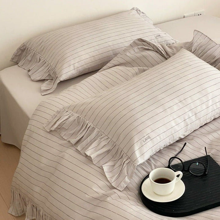 Pinstripe Bedding Set -Bedding- Delicors