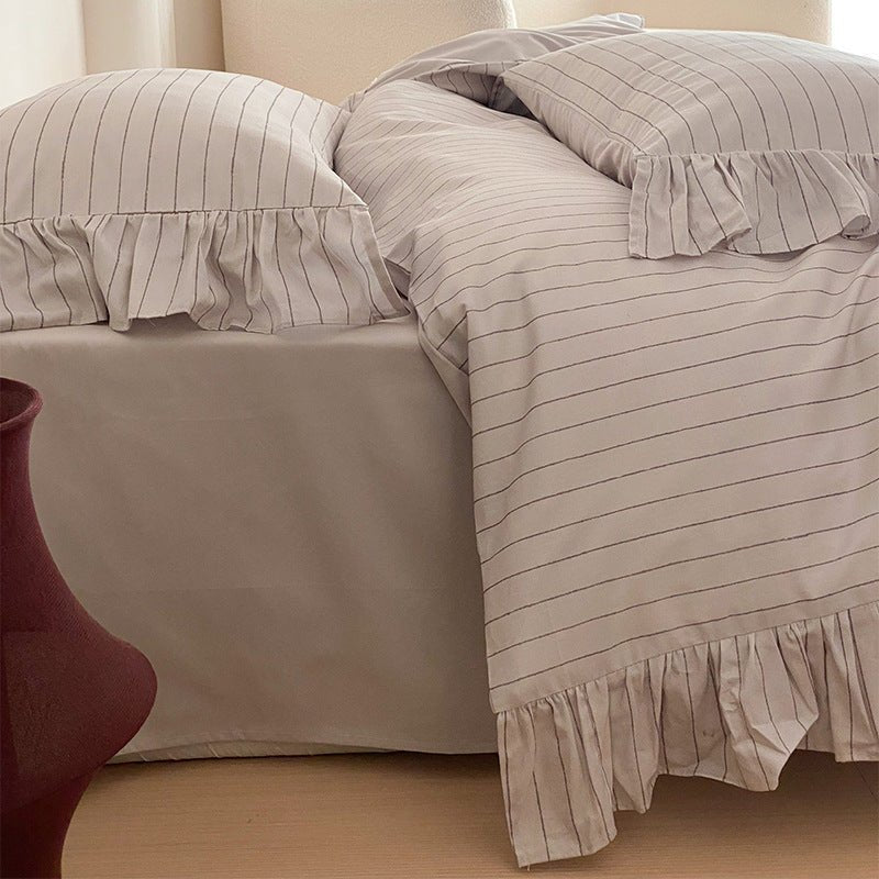 Pinstripe Bedding Set -Bedding- Delicors