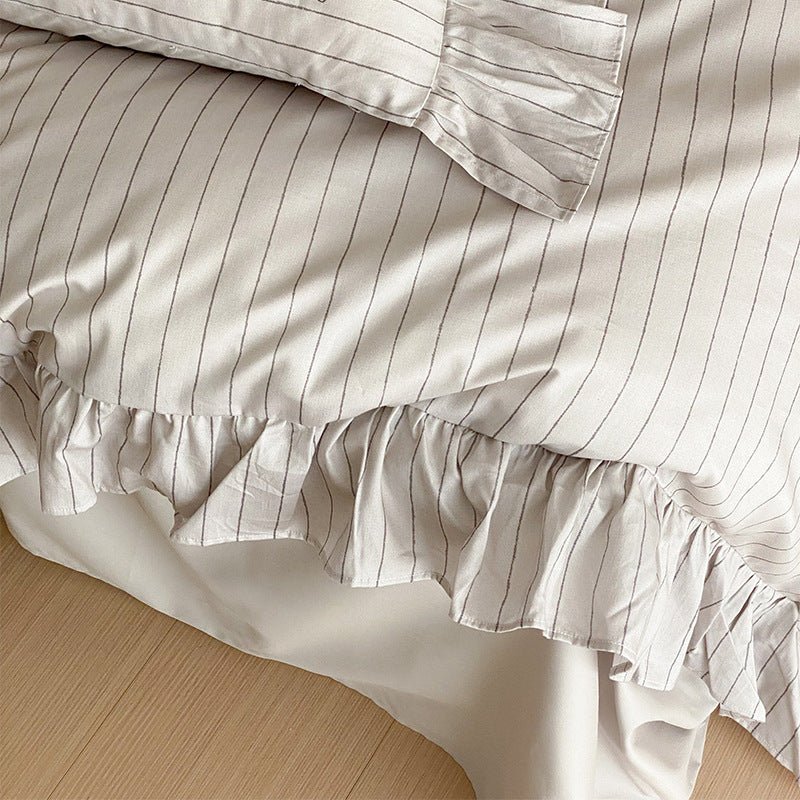 Pinstripe Bedding Set -Bedding- Delicors