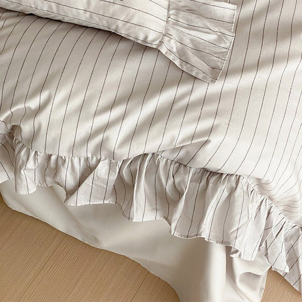 Pinstripe Bedding Set -Bedding- Delicors