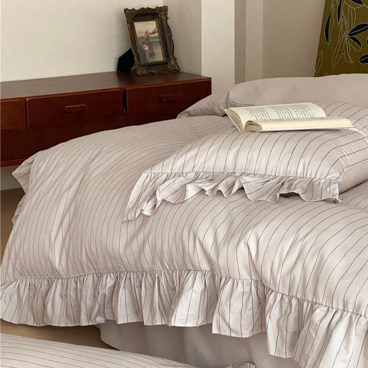 Pinstripe Bedding Set -Bedding- Delicors