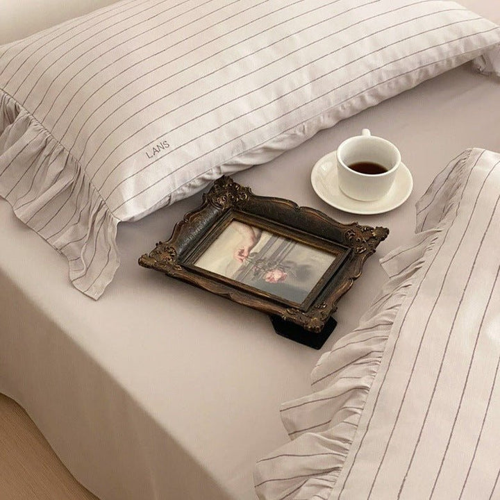Pinstripe Bedding Set -Bedding- Delicors