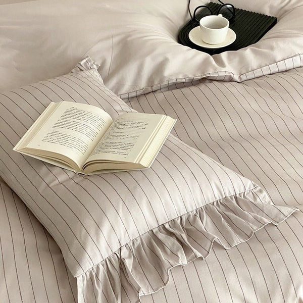 Pinstripe Bedding Set -Bedding- Delicors