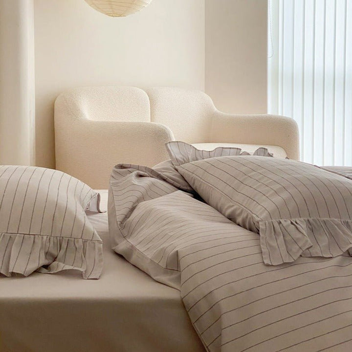 Pinstripe Bedding Set -Bedding- Delicors