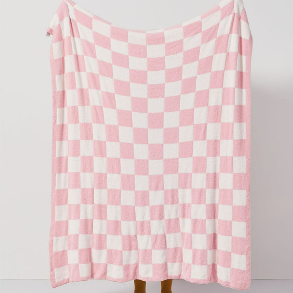 Retro Checkerboard Plus Blanket -Throw- Delicors