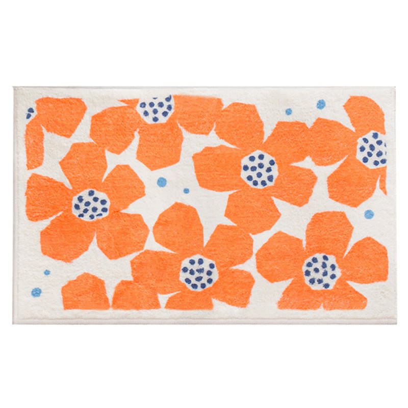 Retro Daisy Bath Mat -Bath Mats & Rugs- Delicors