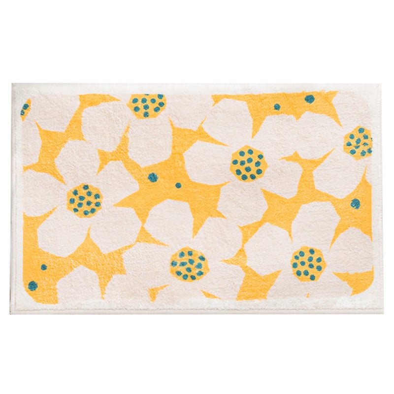 Retro Daisy Bath Mat -Bath Mats & Rugs- Delicors