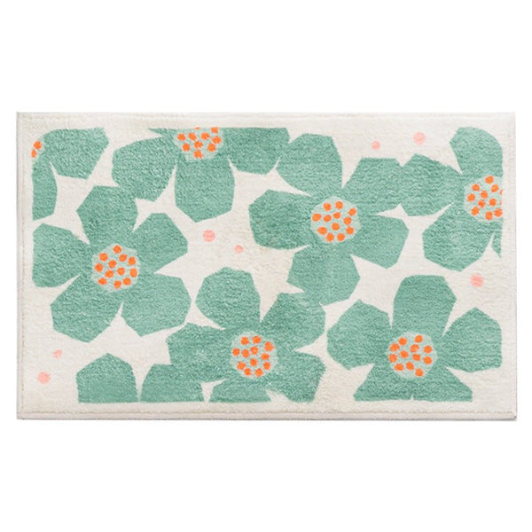 Retro Daisy Bath Mat -Bath Mats & Rugs- Delicors