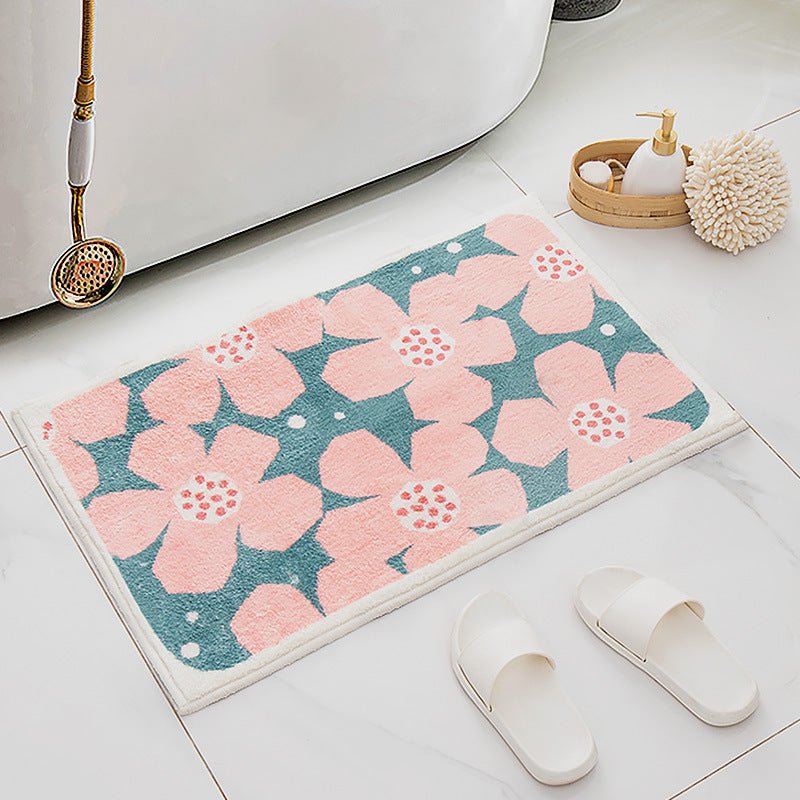 Retro Daisy Bath Mat -Bath Mats & Rugs- Delicors