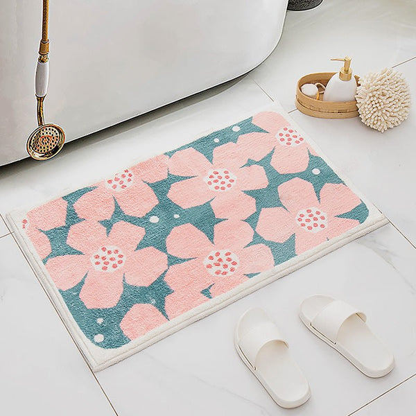 Retro Daisy Bath Mat -Bath Mats & Rugs- Delicors