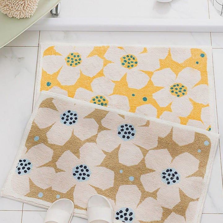 Retro Daisy Bath Mat -Bath Mats & Rugs- Delicors