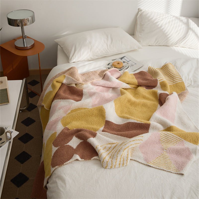 Retro Geometric Blanket -Throw- Delicors