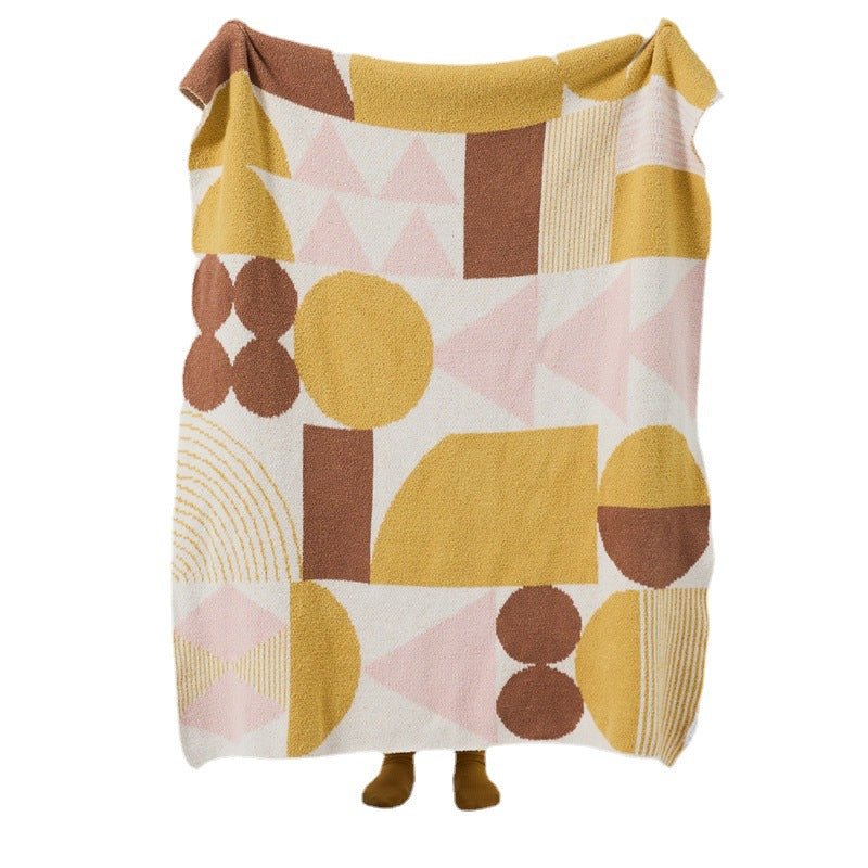 Retro Geometric Blanket -Throw- Delicors