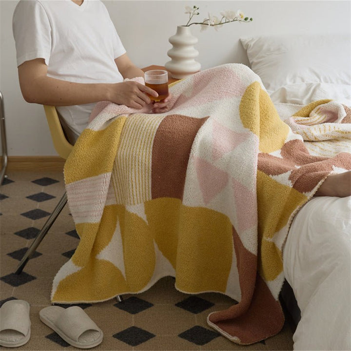 Retro Geometric Blanket -Throw- Delicors