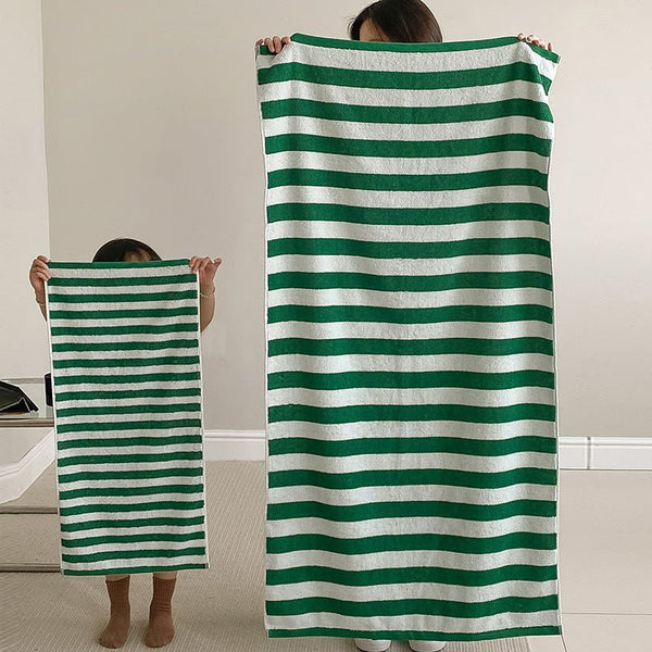 Retro Summer Striped Towel Collection -- Delicors