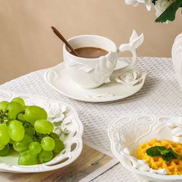 Rose Garland Tea Cup -Dinnerware- Delicors