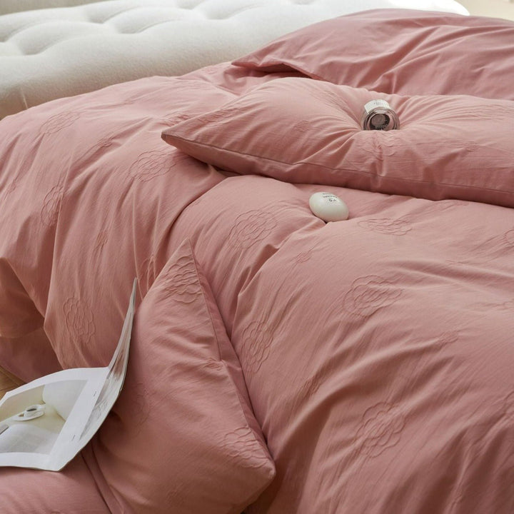 Rose Textured Bedding Set -Bedding- Delicors