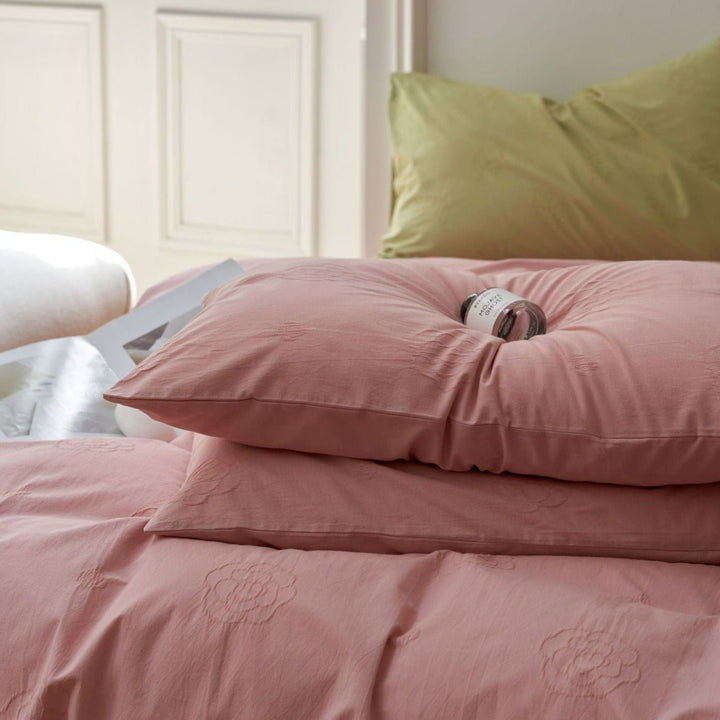 Rose Textured Bedding Set -Bedding- Delicors
