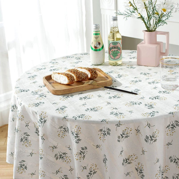 Royal Flower Tassel Table Cloth Collection -Table Cloth- Delicors