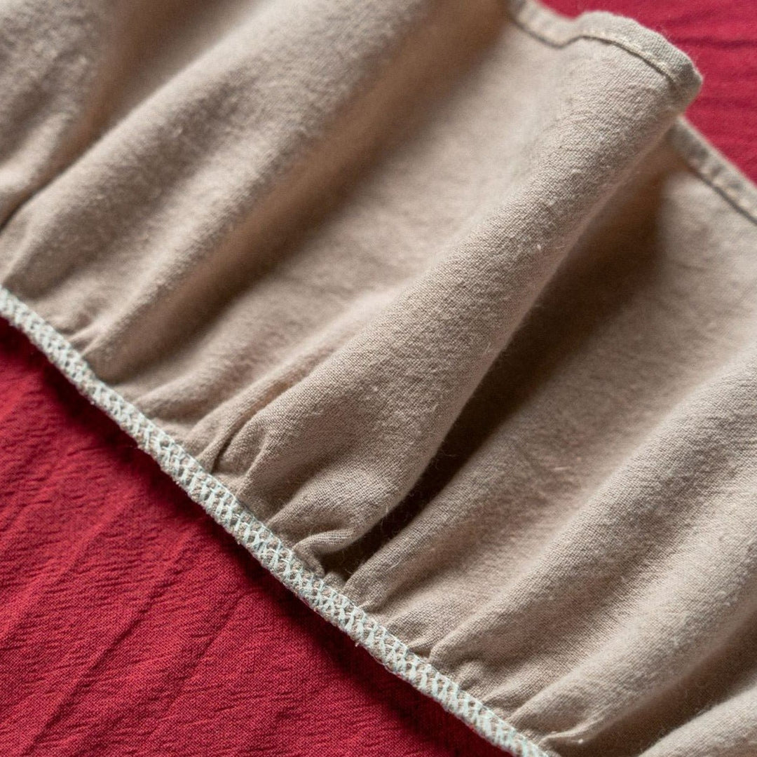 Royal Red Frill Table Cloth -- Delicors