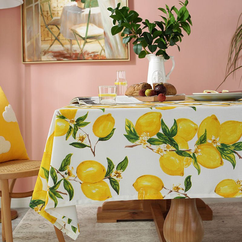 Sicilian Lemon Tablecloth -Table Cloth- Delicors