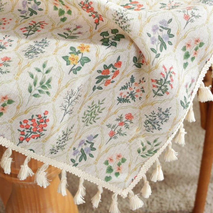 Spring Day Tassel Table Cloth -Table Cloth- Delicors