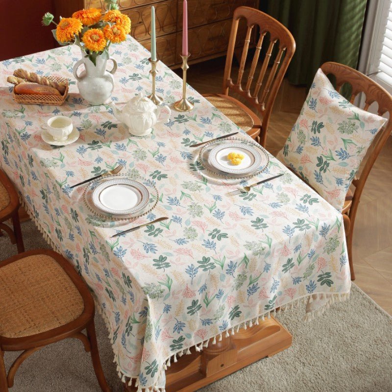 Spring Day Tassel Table Cloth -Table Cloth- Delicors