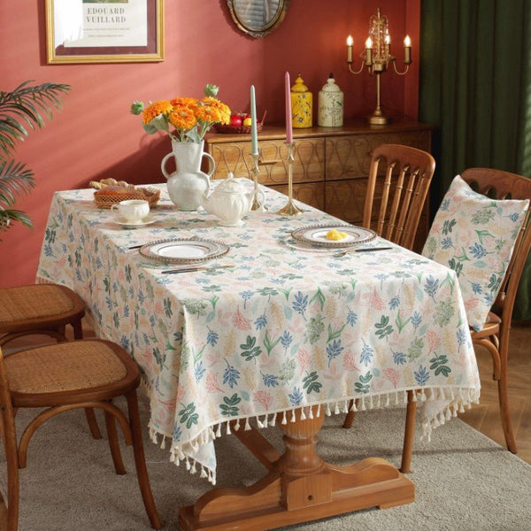 Spring Day Tassel Table Cloth -Table Cloth- Delicors