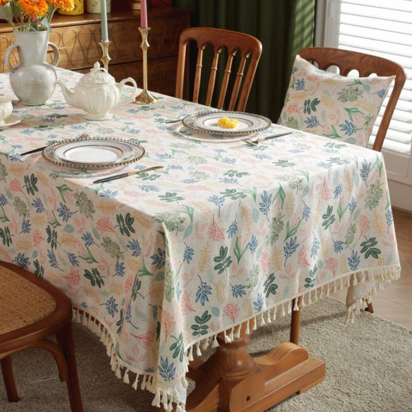 Spring Day Tassel Table Cloth -Table Cloth- Delicors