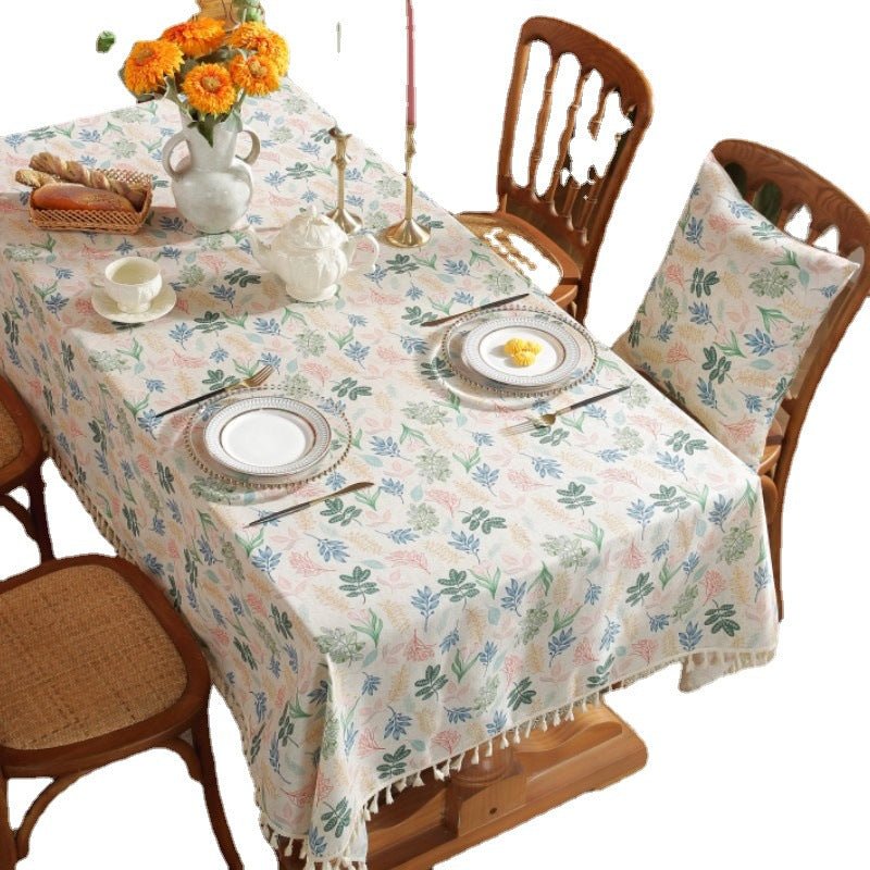 Spring Day Tassel Table Cloth -Table Cloth- Delicors