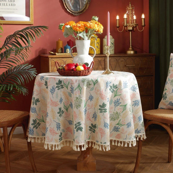 Spring Day Tassel Table Cloth -Table Cloth- Delicors