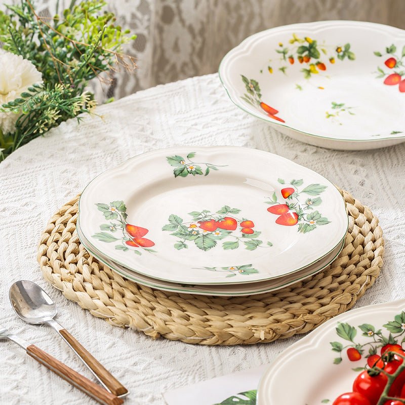 Strawberries Dining Collection -Dinnerware- Delicors
