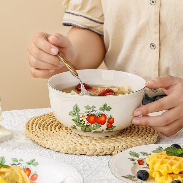 Strawberries Dining Collection -Dinnerware- Delicors