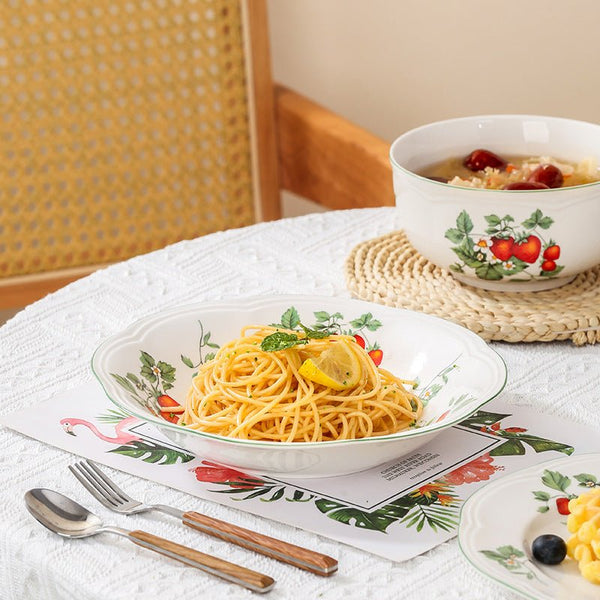 Strawberries Dining Collection -Dinnerware- Delicors