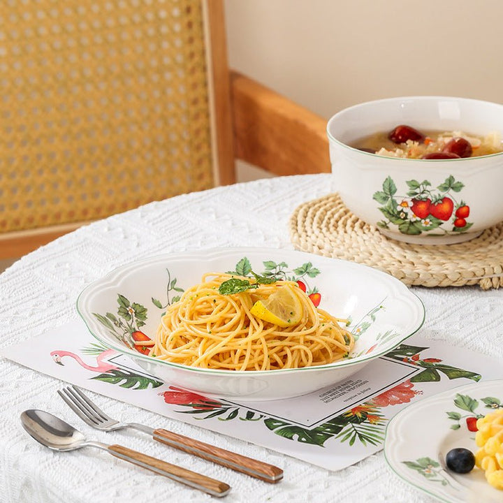 Strawberries Dining Collection -Dinnerware- Delicors
