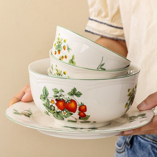 Strawberries Dining Collection -Dinnerware- Delicors