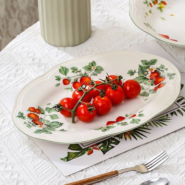 Strawberries Dining Collection -Dinnerware- Delicors